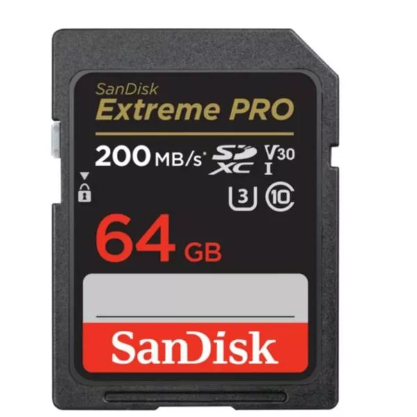 Extreme Pro SDXC 64Go - 200 MB/s, U3, UHS-I