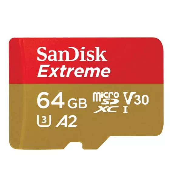 Extreme microSDXC 64GB - 170MB/s, U3, UHS-I