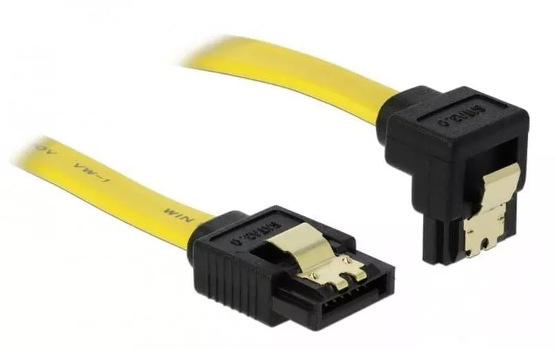 Câble SATA2 jaune, coudé, 50 cm
