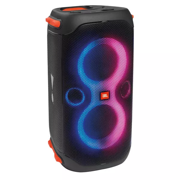 PartyBox 110 Black - Bluetooth Lautsprecher, IPX4 spritzwasserfest, Lichteffekte