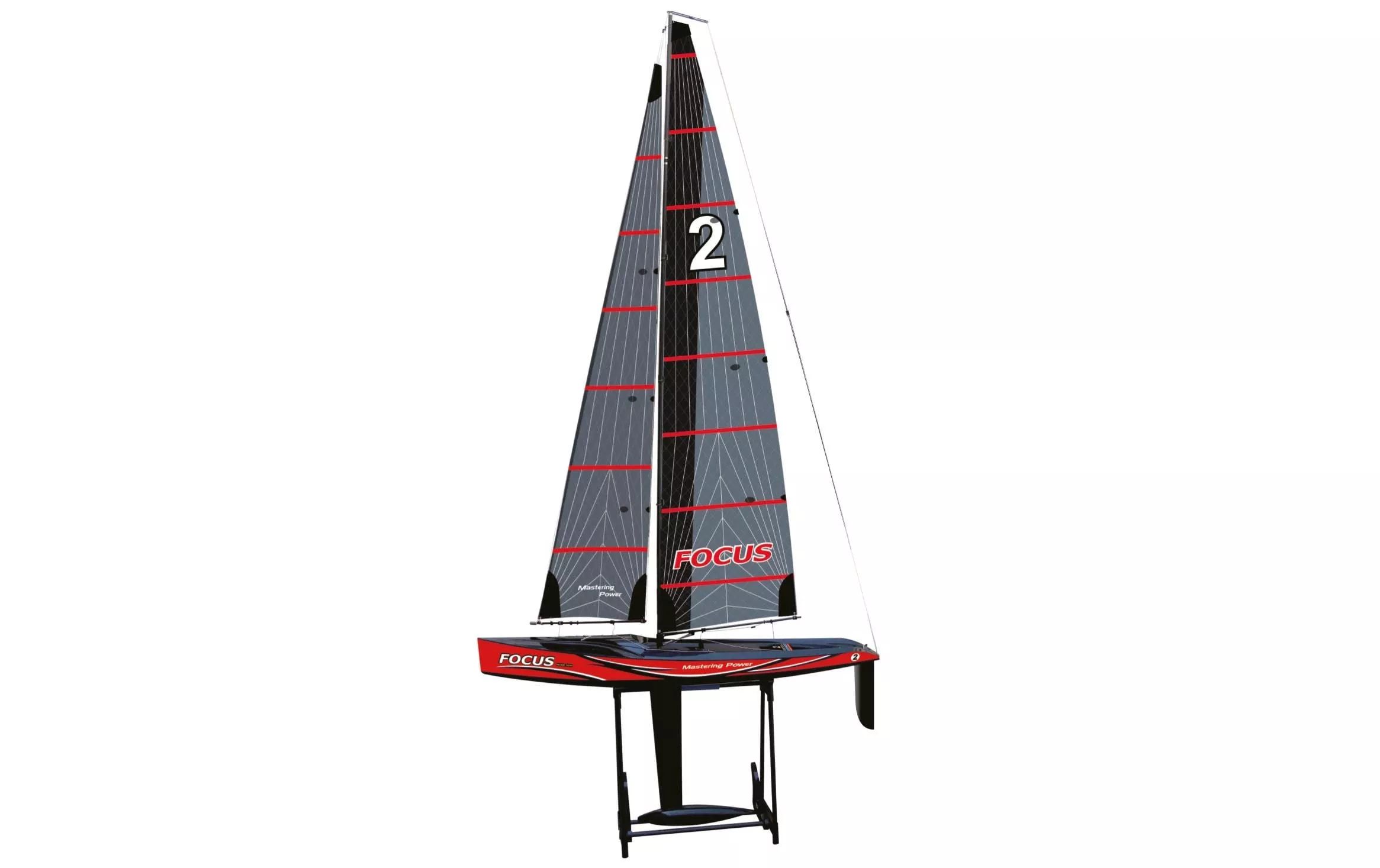 Yacht à voile Focus III Racing 1000 mm, rouge, RTR