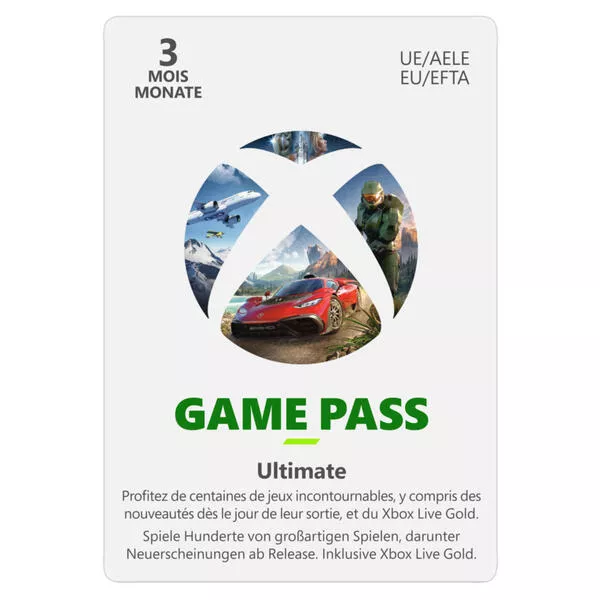XBOX 3 mois Gamepass Ultimate allemand, français [ESD]