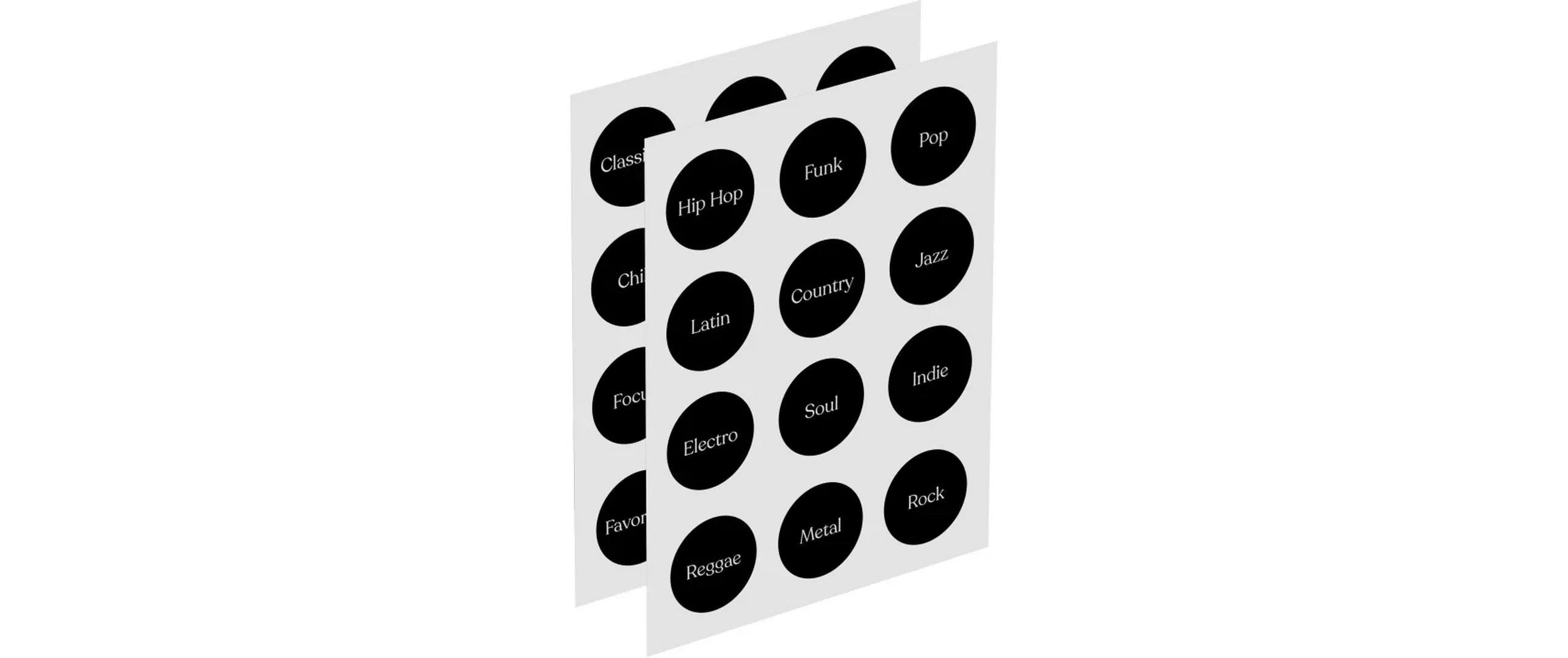 MoodBlocks Genre Sticker Set