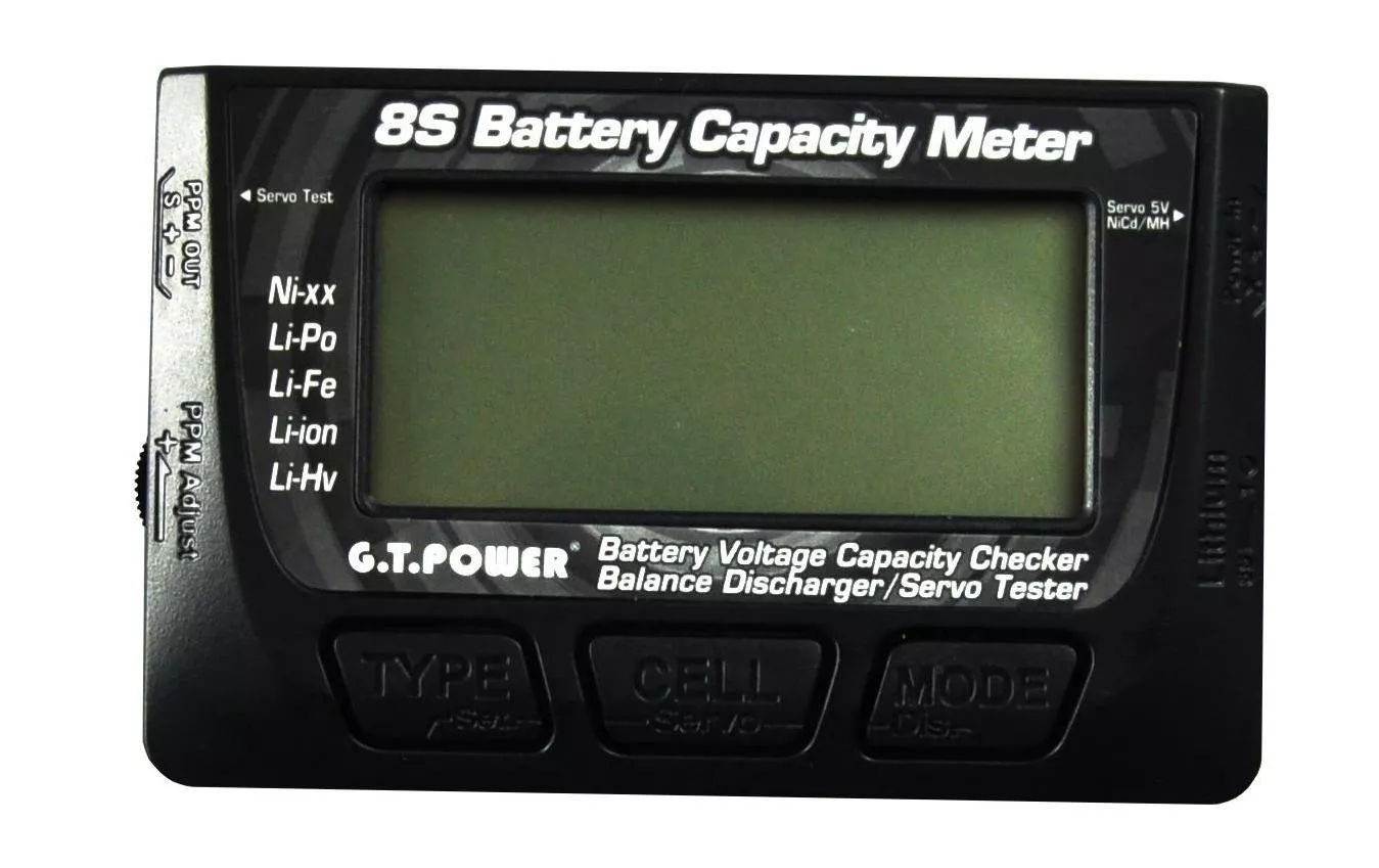 Battery Tester 8S misuratore di capacità della batteria con servo-tester