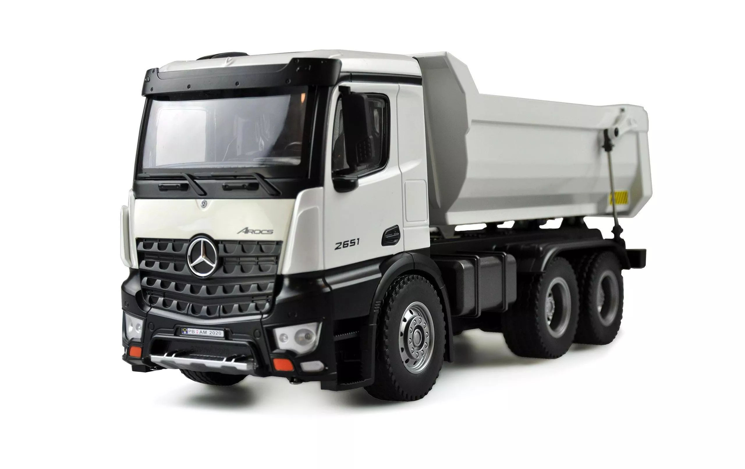 Dump Truck Mercedes-Benz Arocs Pro, metallo, RTR, 1:18