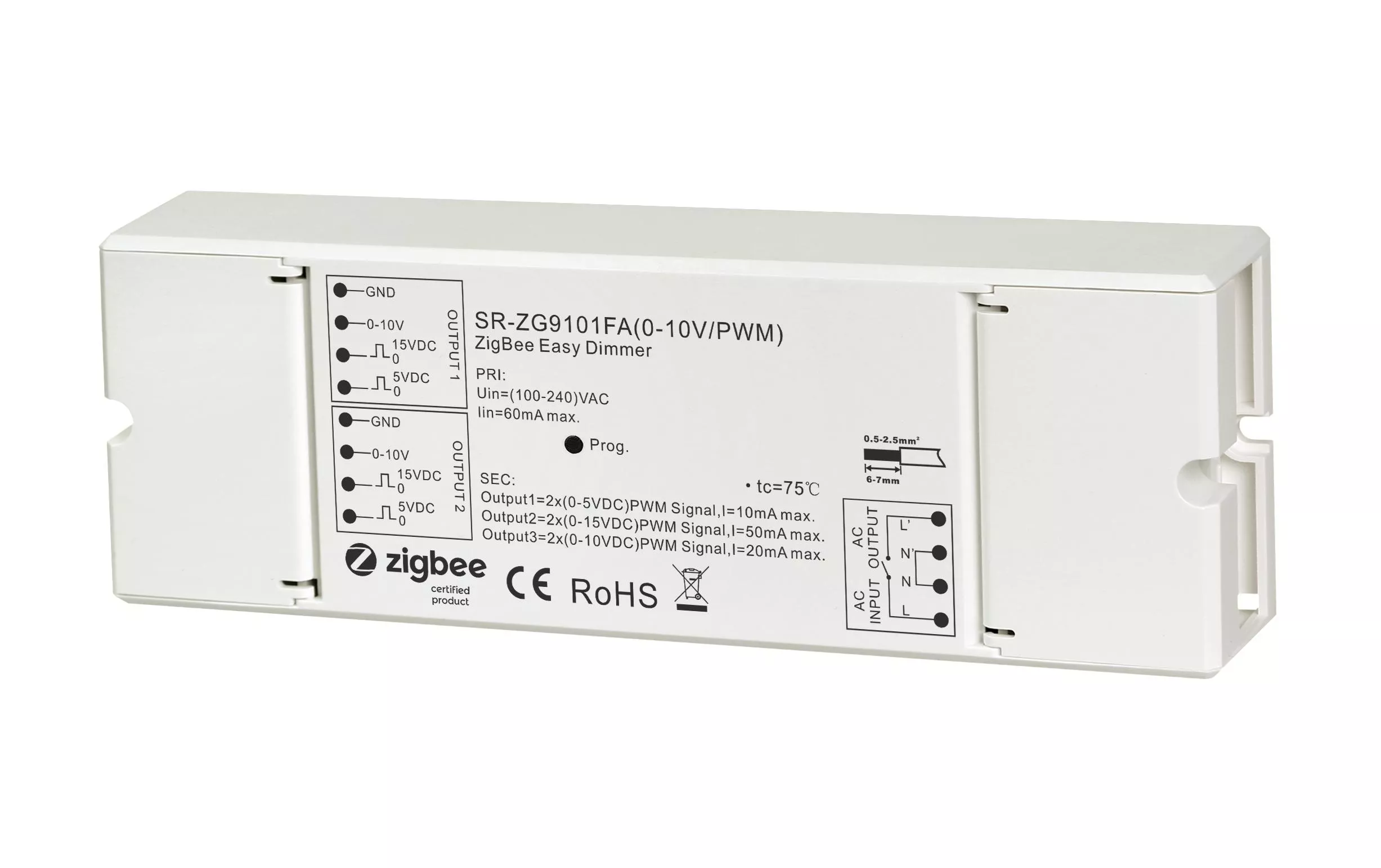 ZigBee to 0-10 V/PWM Compatible avec la teinte du contrôleur