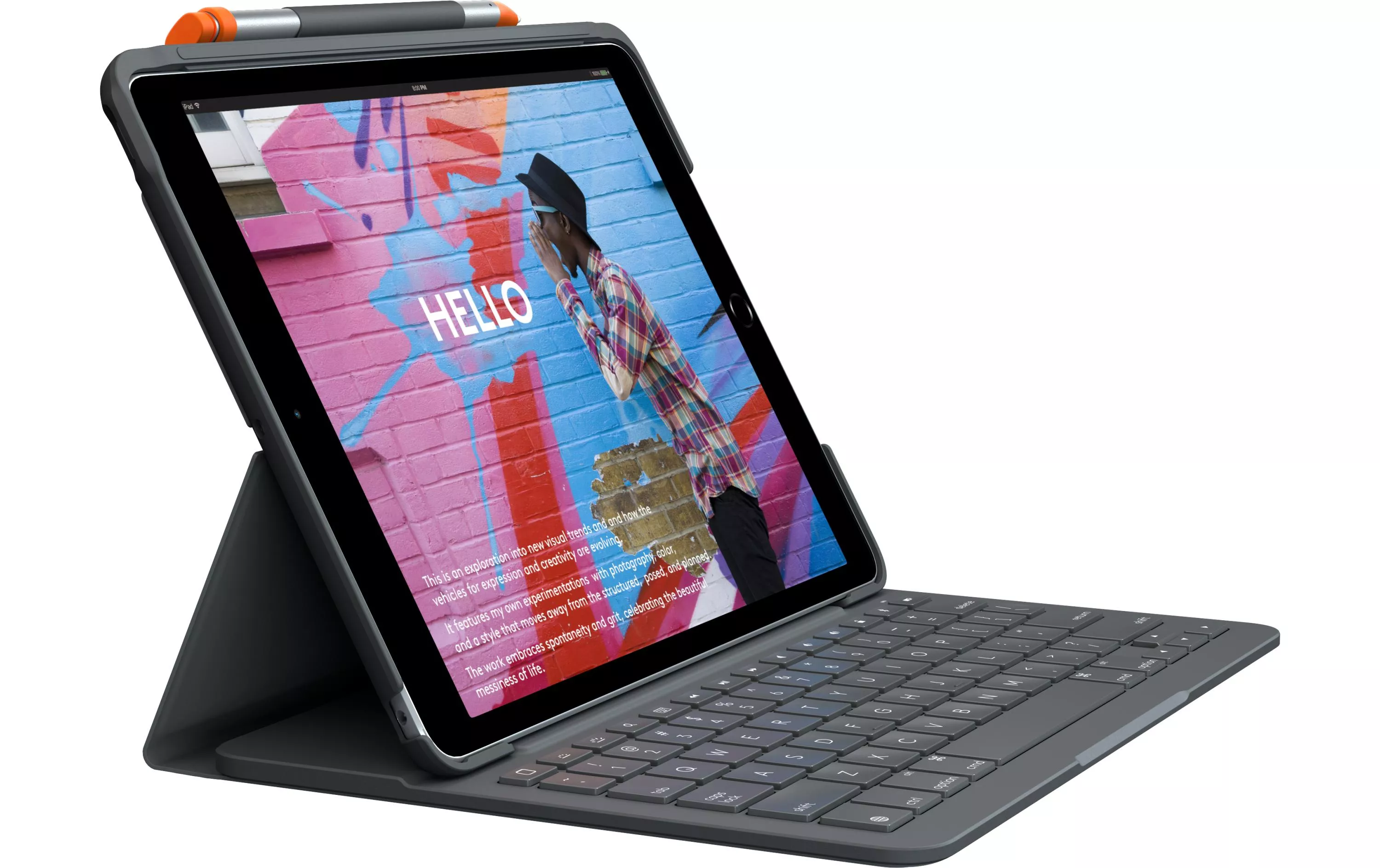 Tablet Keyboard Cover Slim Folio iPad 10.2\" (7a - 9a generazione)