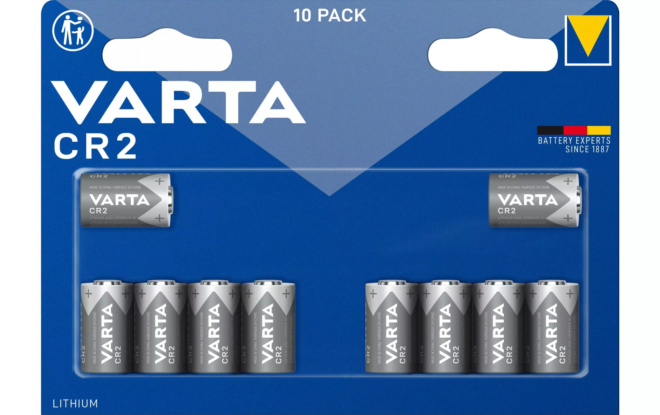 Batteria Varta CR2 10 pezzi