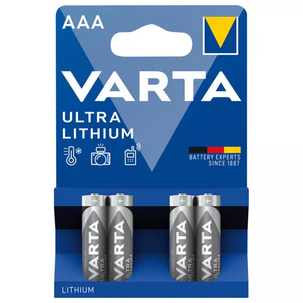 Lithium AAA 4er - Batterie