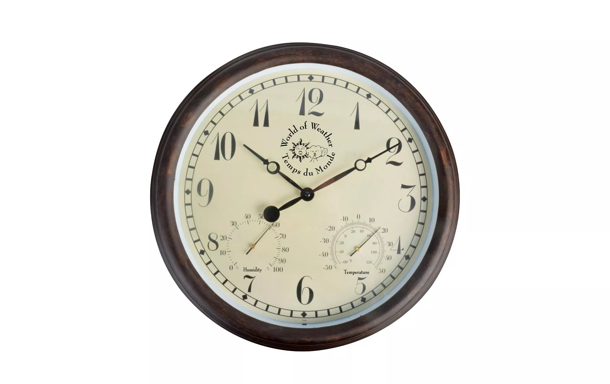 Horloge de jardin plastique Ø 38,3 cm
