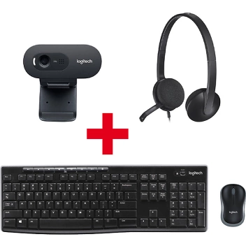 MK270 Tastatur + Maus Combo e C270 HD Webcam e C270 HD Webcam