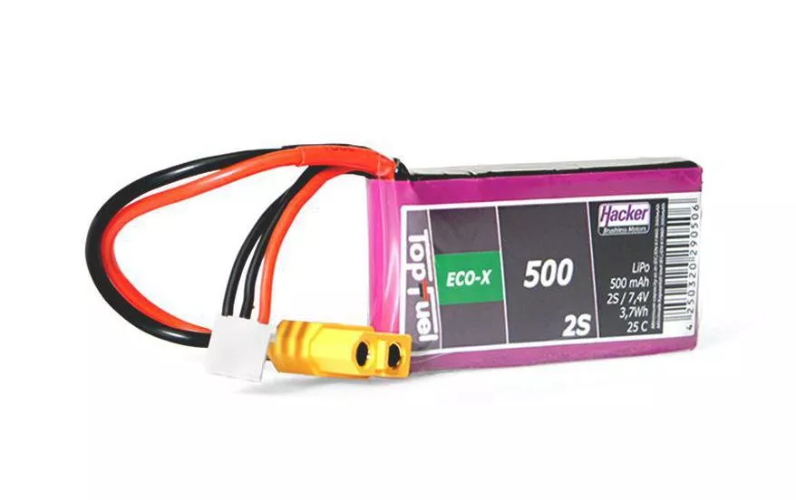 Batterie RC LiPo 500 mAh 7,4 V 25C TopFuel ECO-X