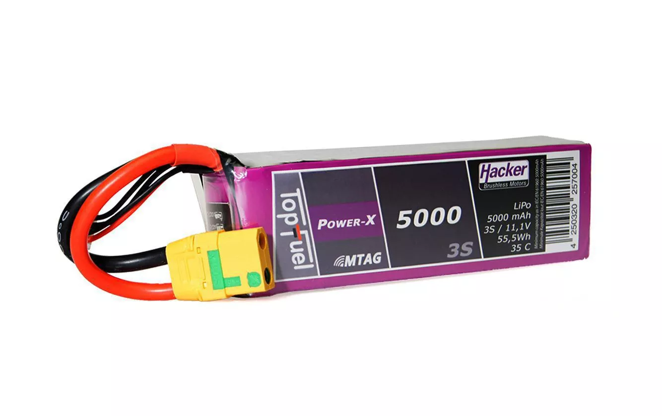 Batterie RC LiPo 5000 mAh 11,1 V 35C Pot Fuel Power-X MTAG
