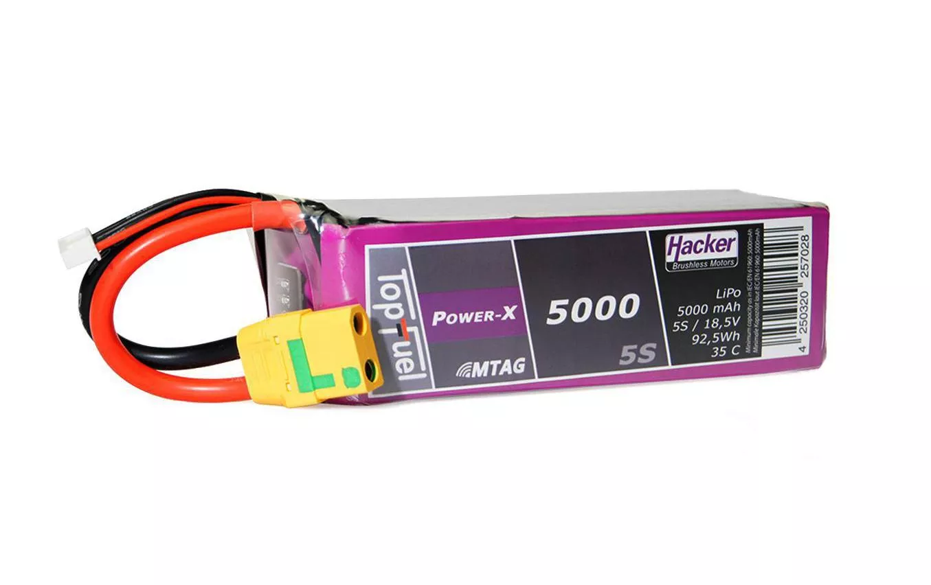 Batterie RC LiPo 5000 mAh 18,5 V 35C Pot Fuel Power-X MTAG