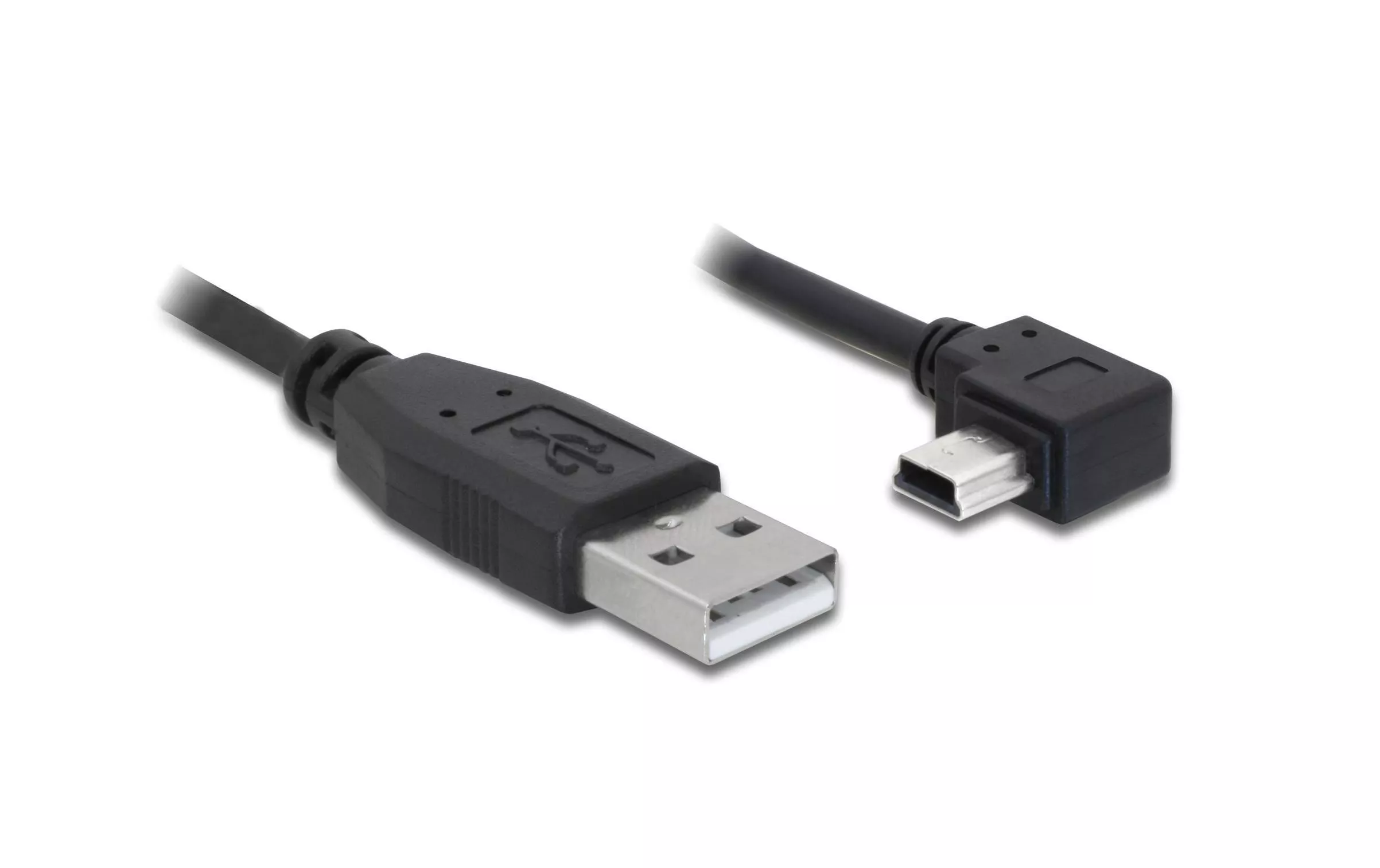 USB 2.0-Kabel 90°gewinkelt USB A - Mini-USB B 5 m