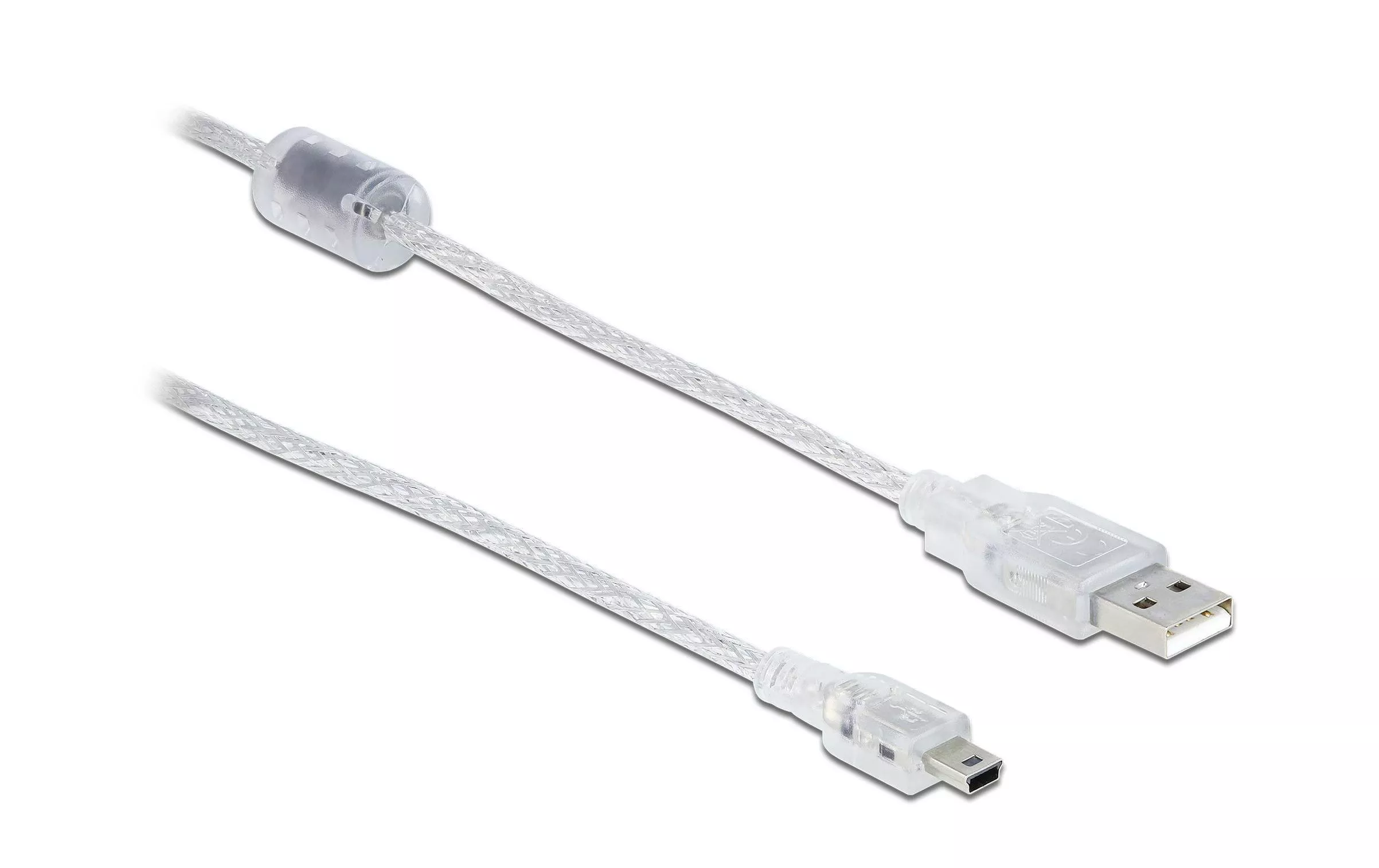 USB 2.0-Kabel mit Ferritkern USB A - Mini-USB B 2 m