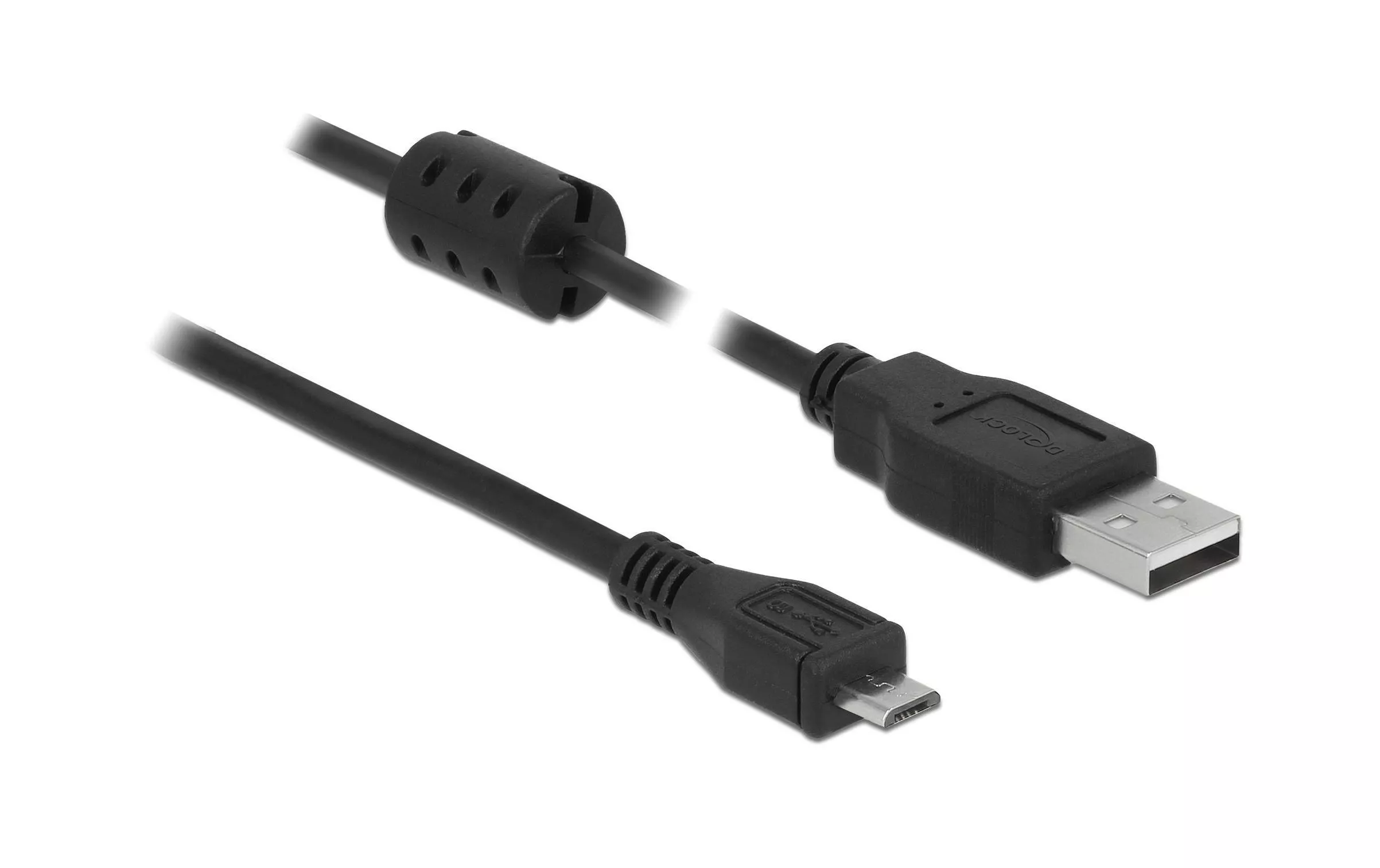 Câble USB 2.0 avec noyau de ferrite USB A - Micro-USB B 0.5 m