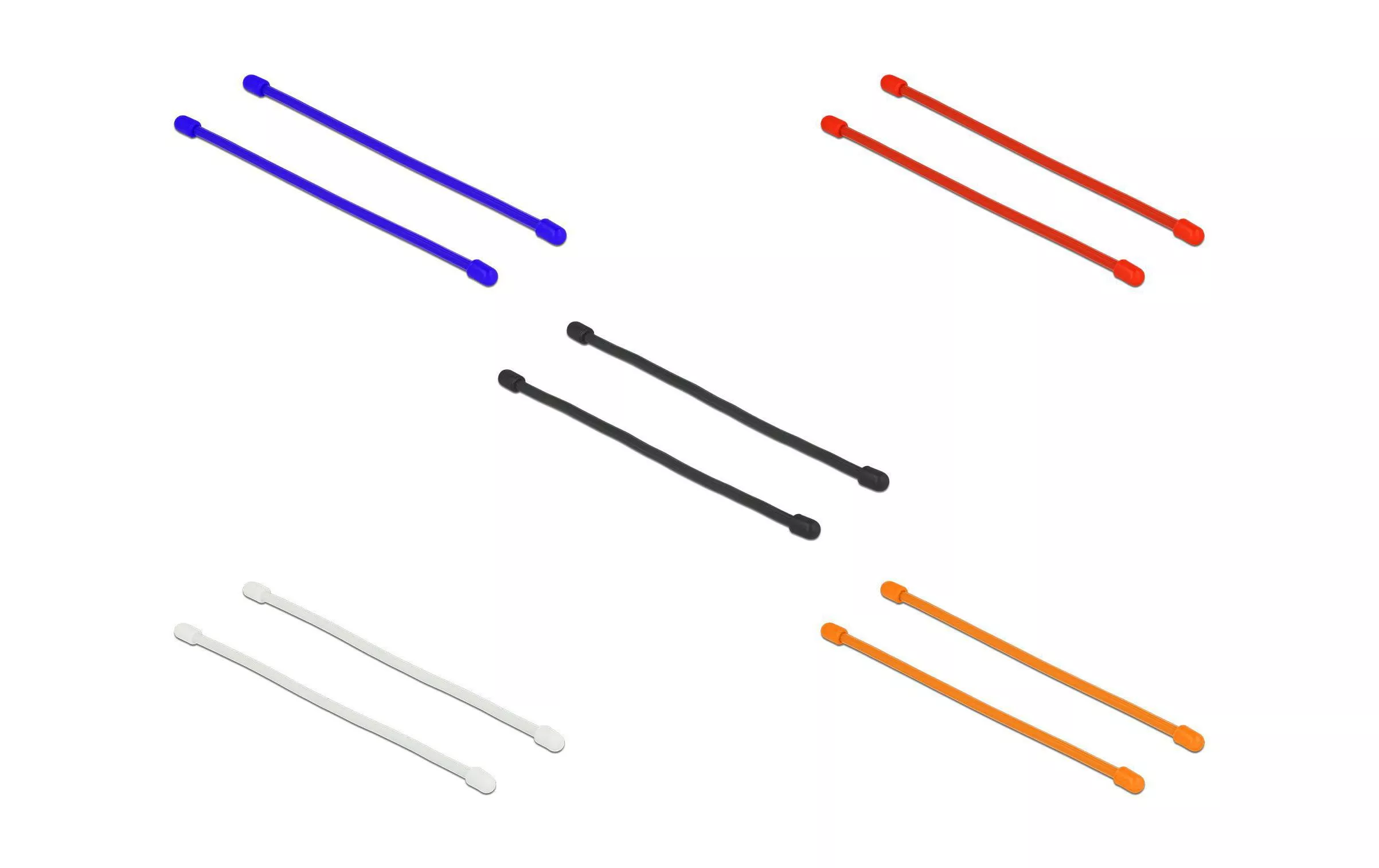 Serre-câble 150 mm x 4 mm Multicolore, 10 pièces