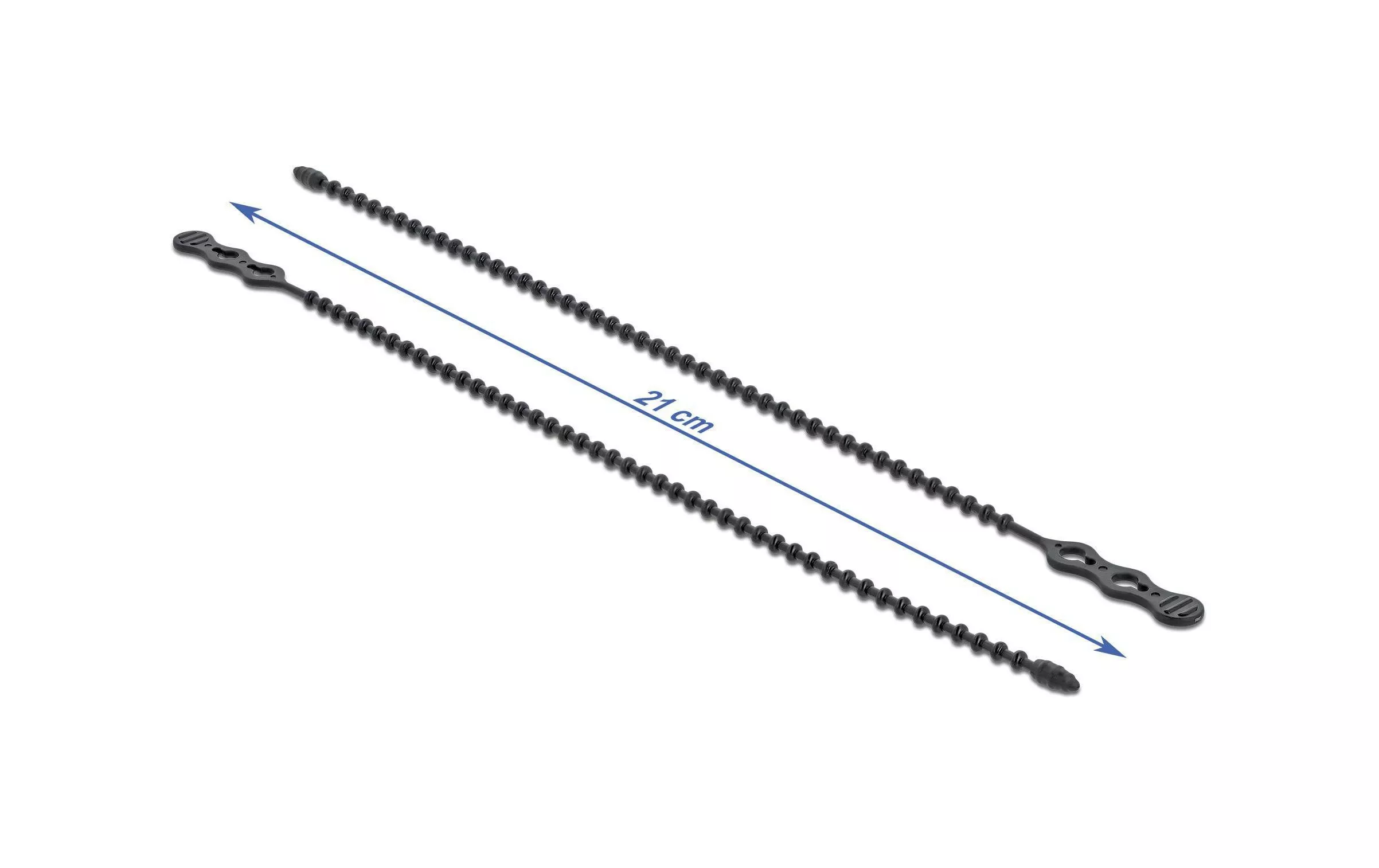 Kabelbinder 210 x 4.5 mm Polyamid, Schwarz, 10 Stk.