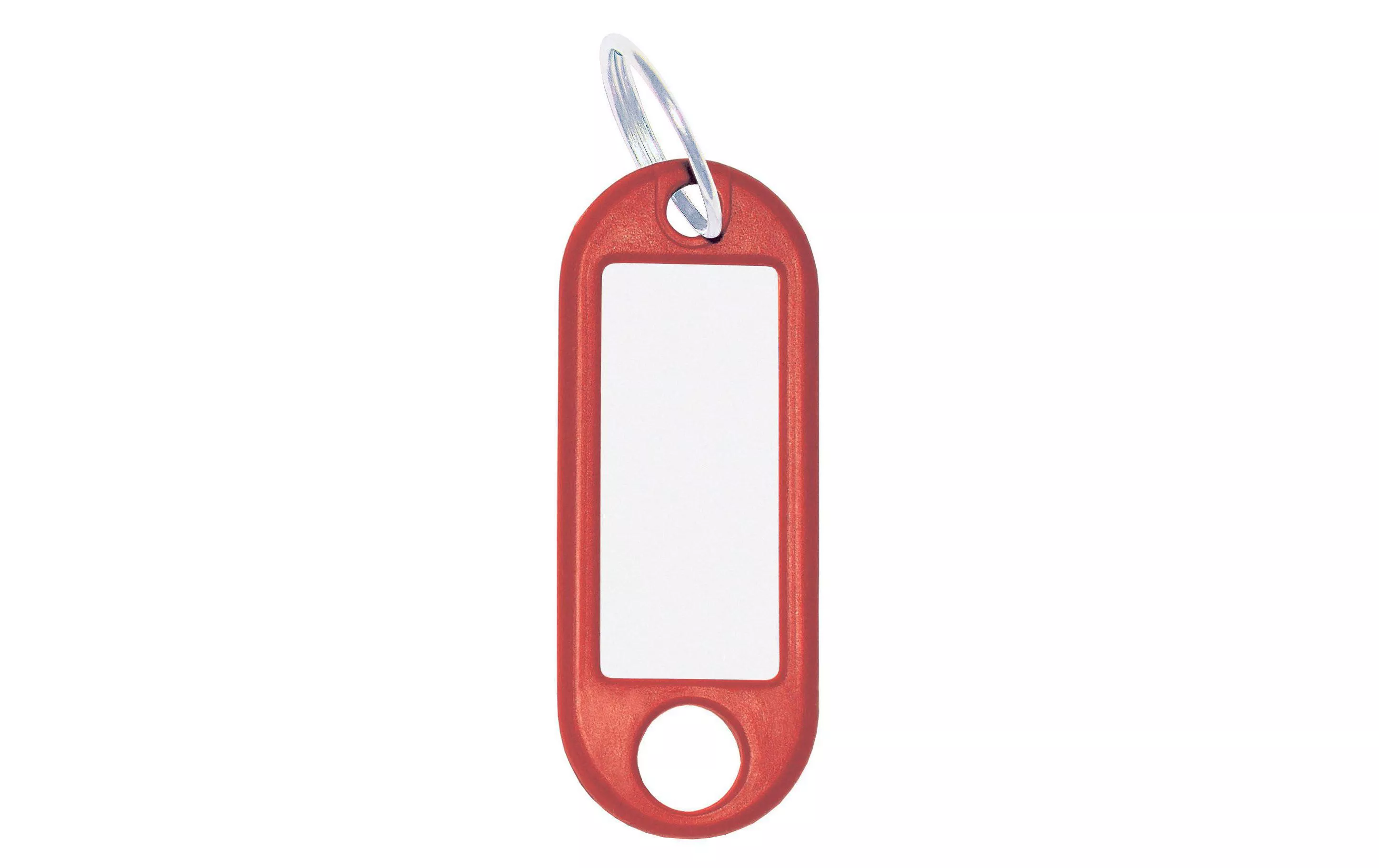 Porte-clés 18 mm avec bague, rouge, 100 pièces