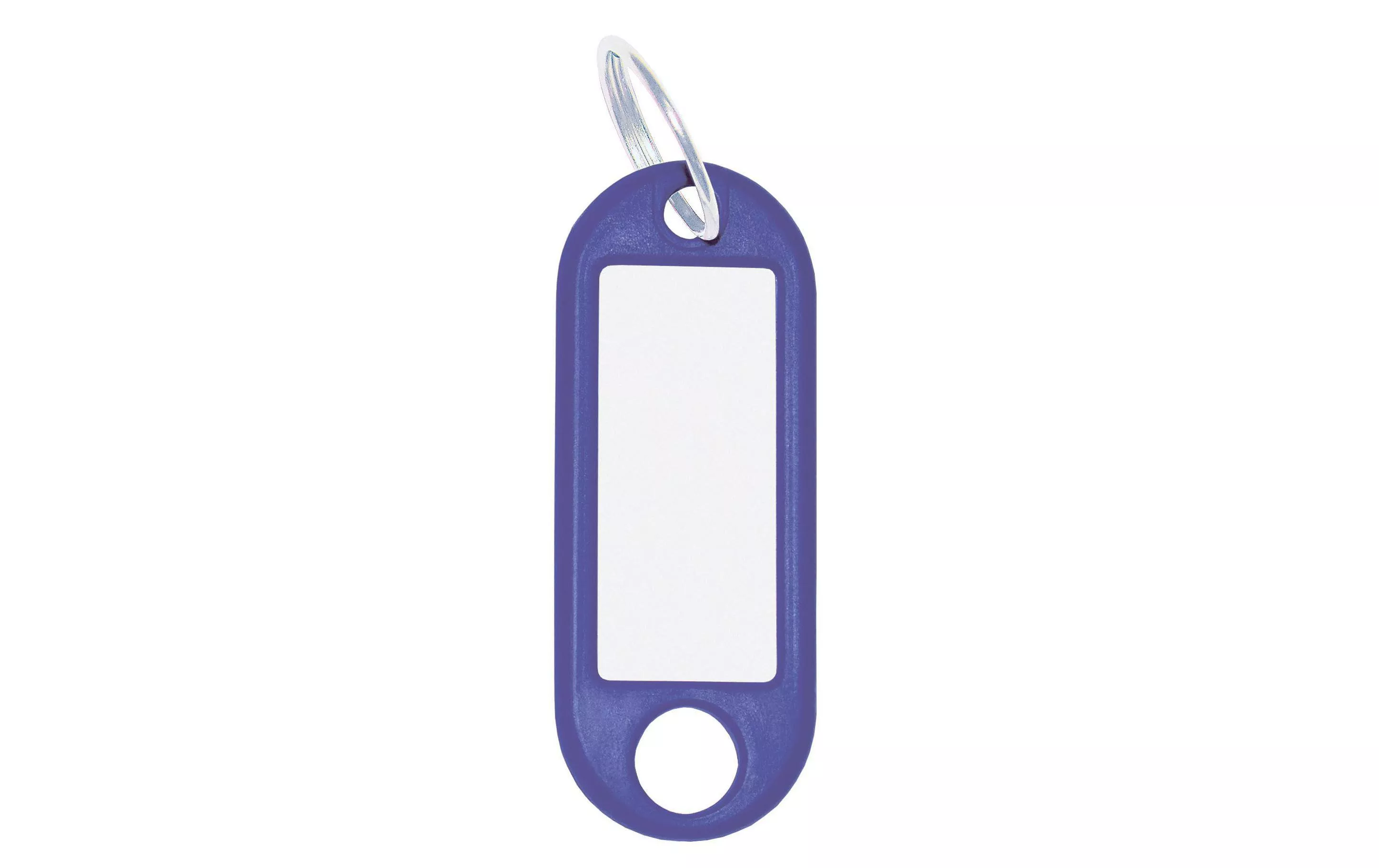 Porte-clés 18 mm avec bague, bleu, 100 pièces