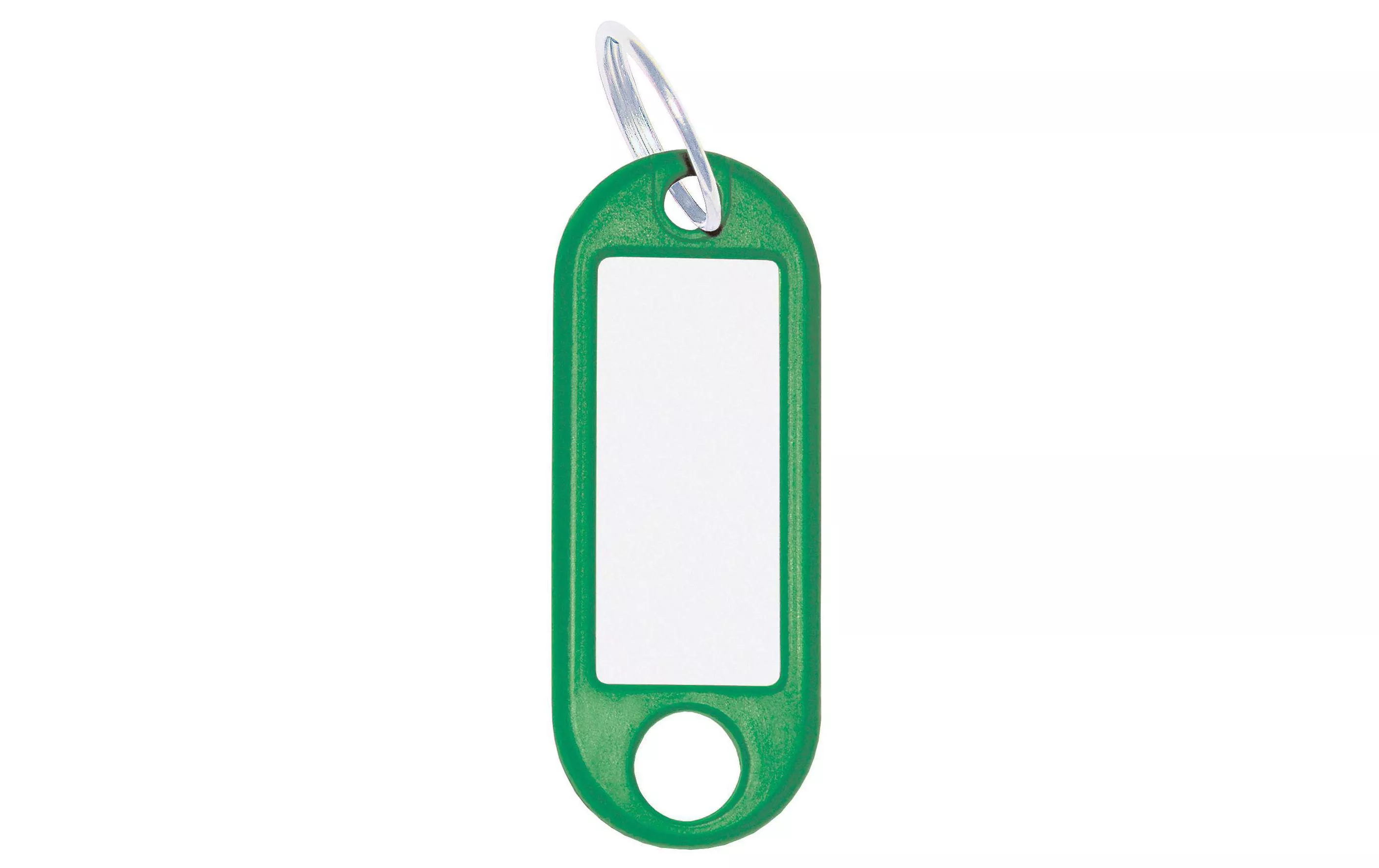 Porte-clés 18 mm avec anneau, vert, 100 pièces