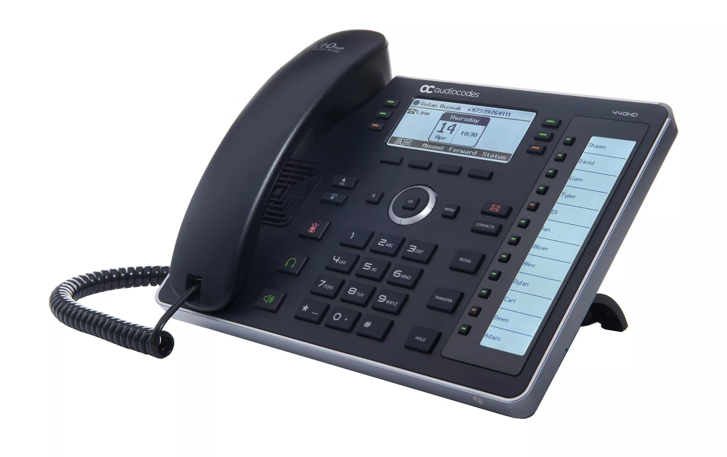 Téléphone de bureau 440HD Skype for Business Noir