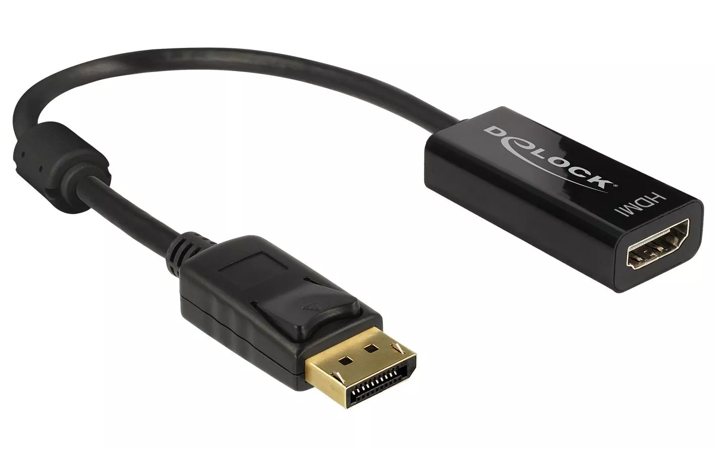 Adapter DisplayPort - HDMI passiv, 4K/30Hz, schwarz