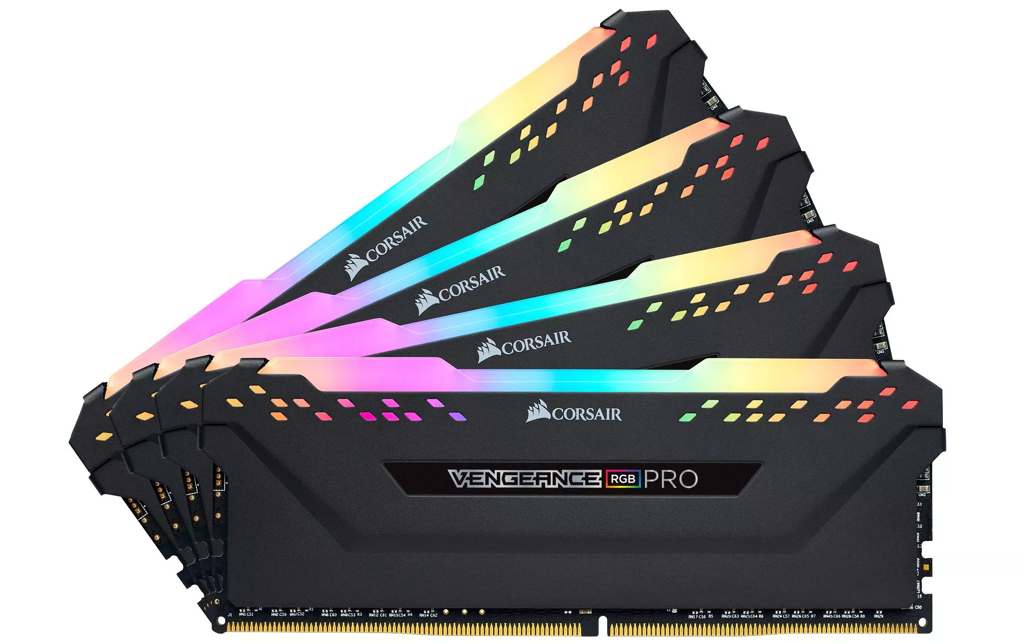 DDR4-RAM Vengeance RGB PRO Black iCUE 3200 MHz 4x 16 GB