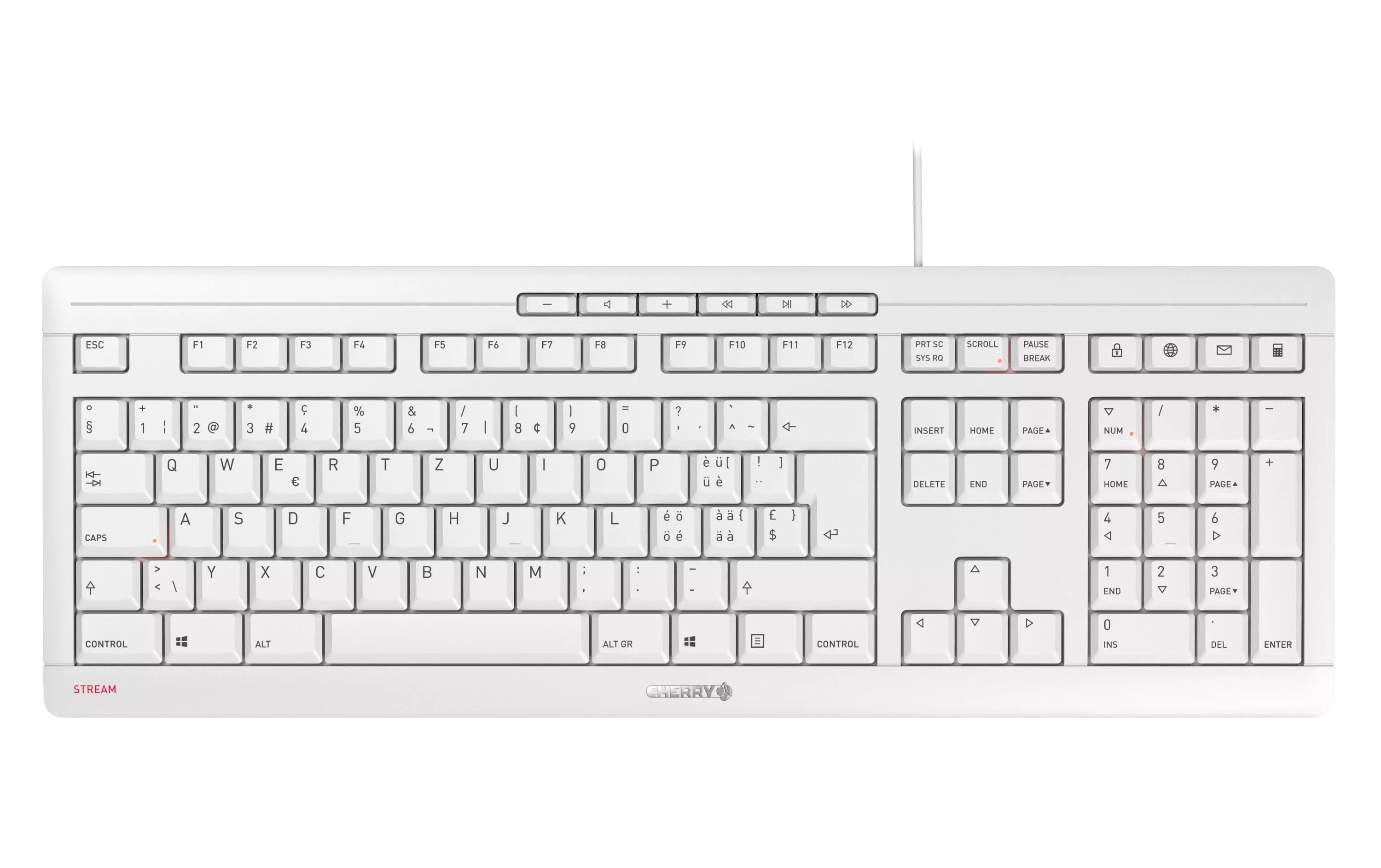 Keyboard Stream CH-Layout grigio chiaro