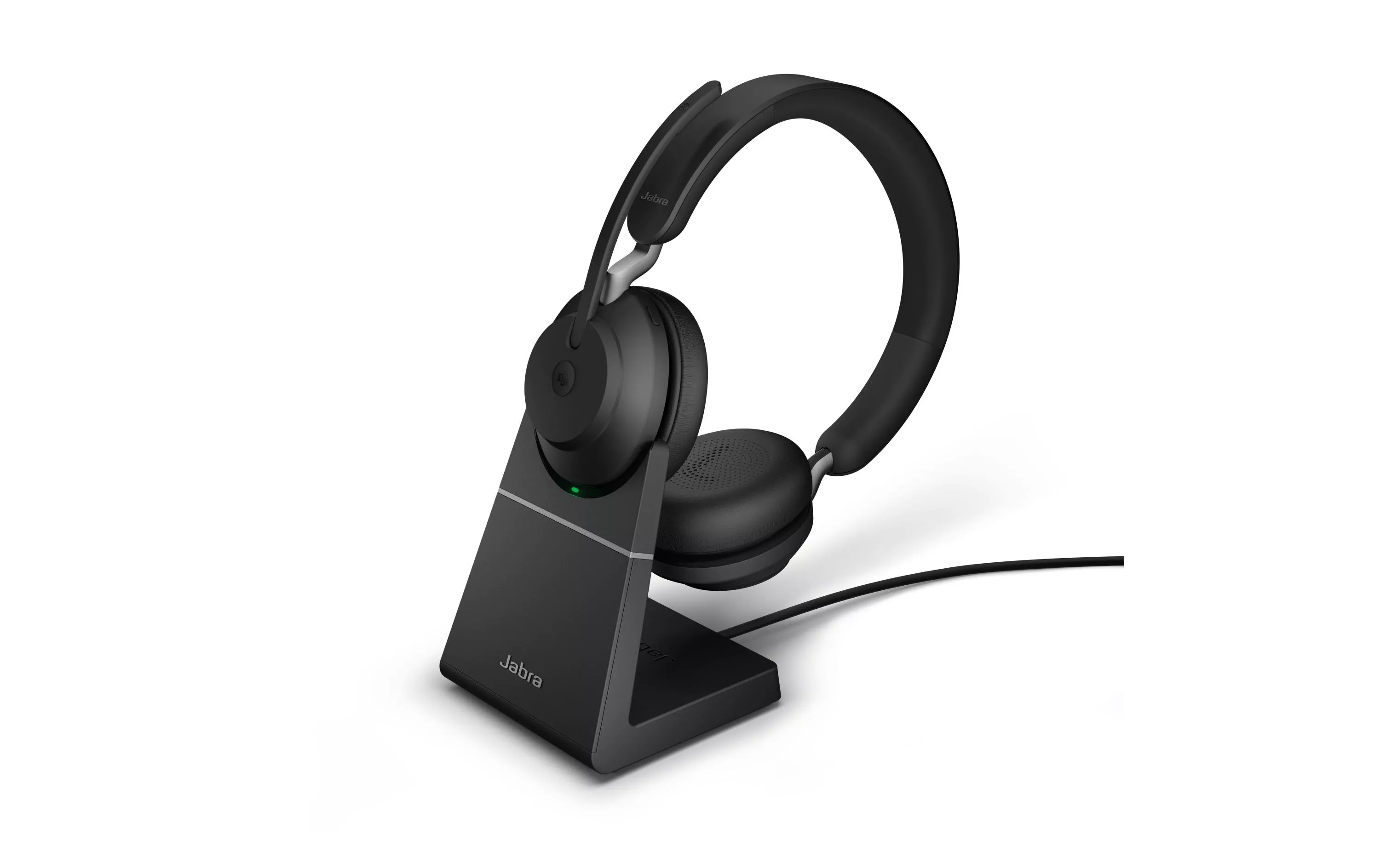 Écouteurs Evolve2 65 Duo MS Noir, USB-A, avec station de chargement