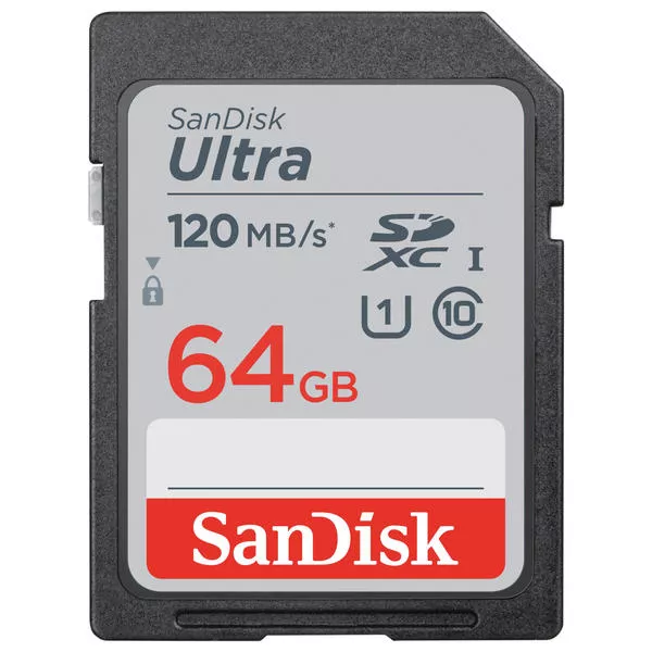 Ultra SDXC 64GB - 120MB/s, U1, UHS-I