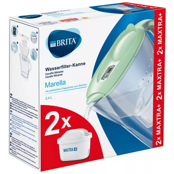 Caraffa filtrante 2,4 L Marella Brita con filtro Maxtra Pro All in 1