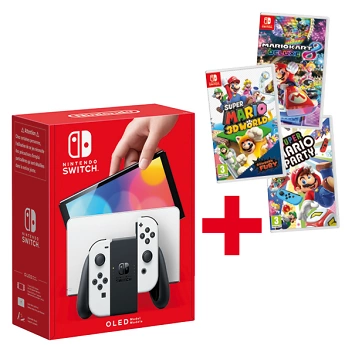 Switch OLED weiss Mario Super Set