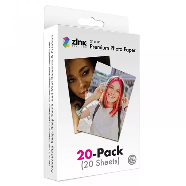 Film Zinc Premium PhotoPaper 2x3\" - 20 feuilles