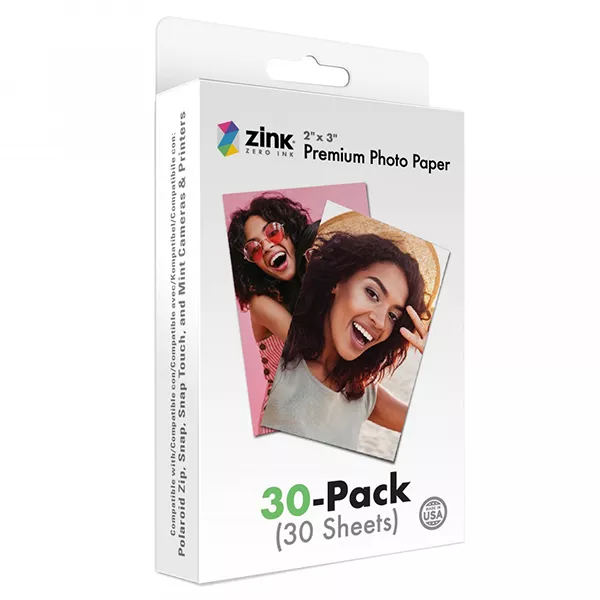 Papier photo Premium Film Zinc 2x3 - 30 feuilles - Appareil photo  instantané