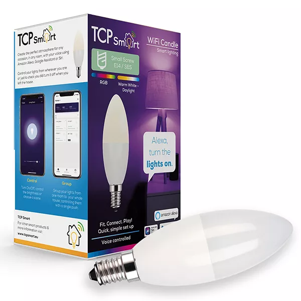 Ampoule LED intelligente E14 blanc chaud