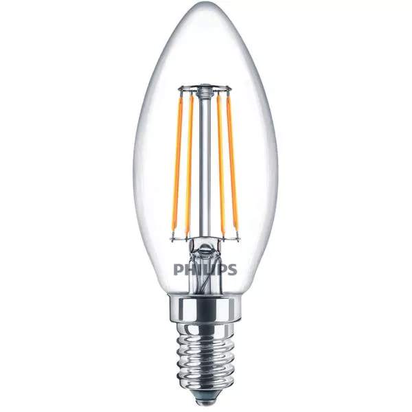 Kerzenlampe B35 Klar E14 4.3 W