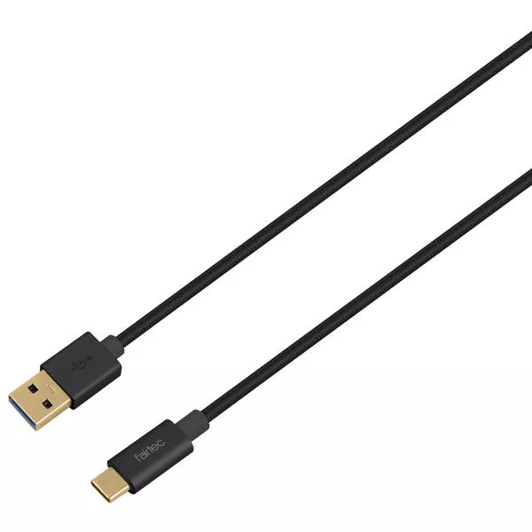 Type C to USB 3.0 Kabel 2m schwarz