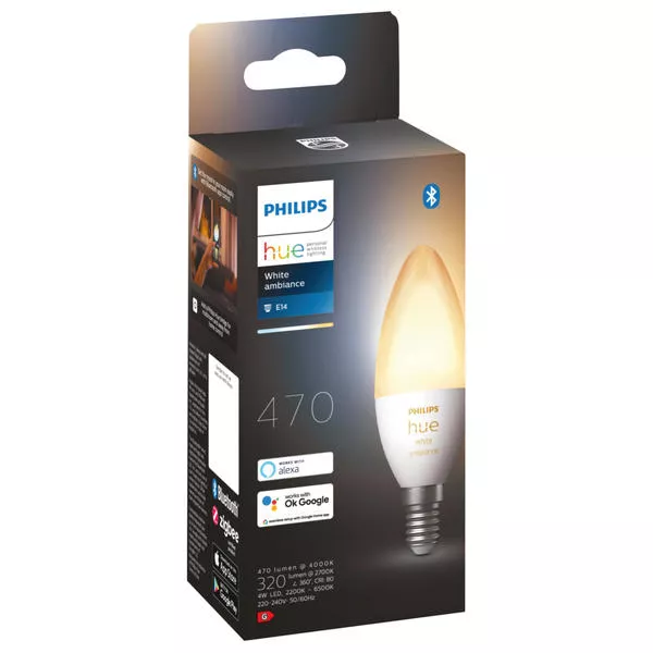 Lampe Kerze White Ambiance E14 4 W - 1 Stück