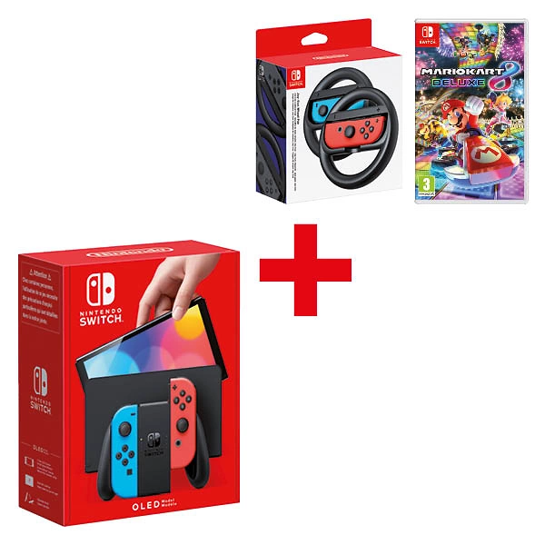Switch OLED Rosso/Blu Mario Set