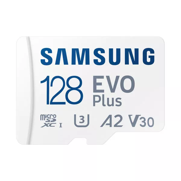 MicroSDXC Evo+ 128GB - 130MB/s, V30, U3, UHS-I