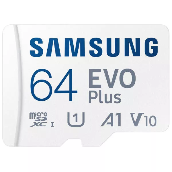 MicroSDXC Evo+ 64GB - 130MB/s, V10, U1, UHS-I