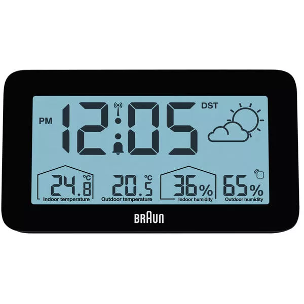 BC13-DCF schwarz - Wetterstation, Thermometer, Hygrometer