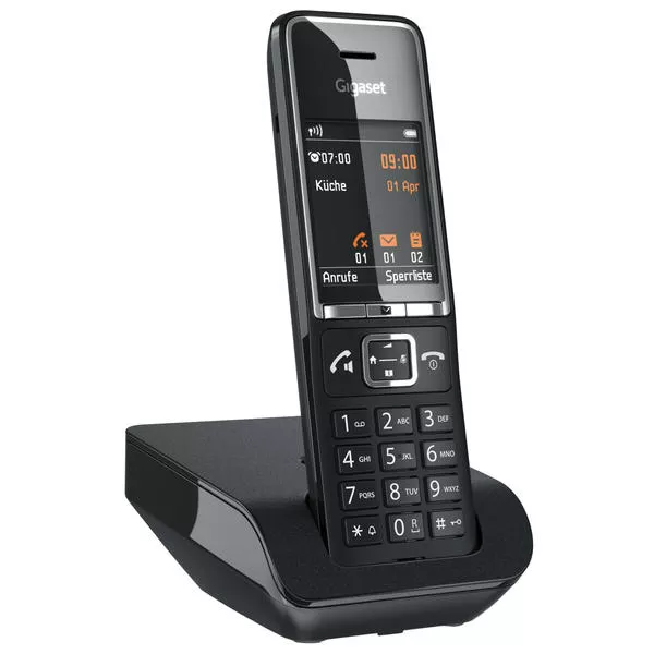 Gigaset Téléphone sans fil Comfort 500A Duo Noir/Argenté