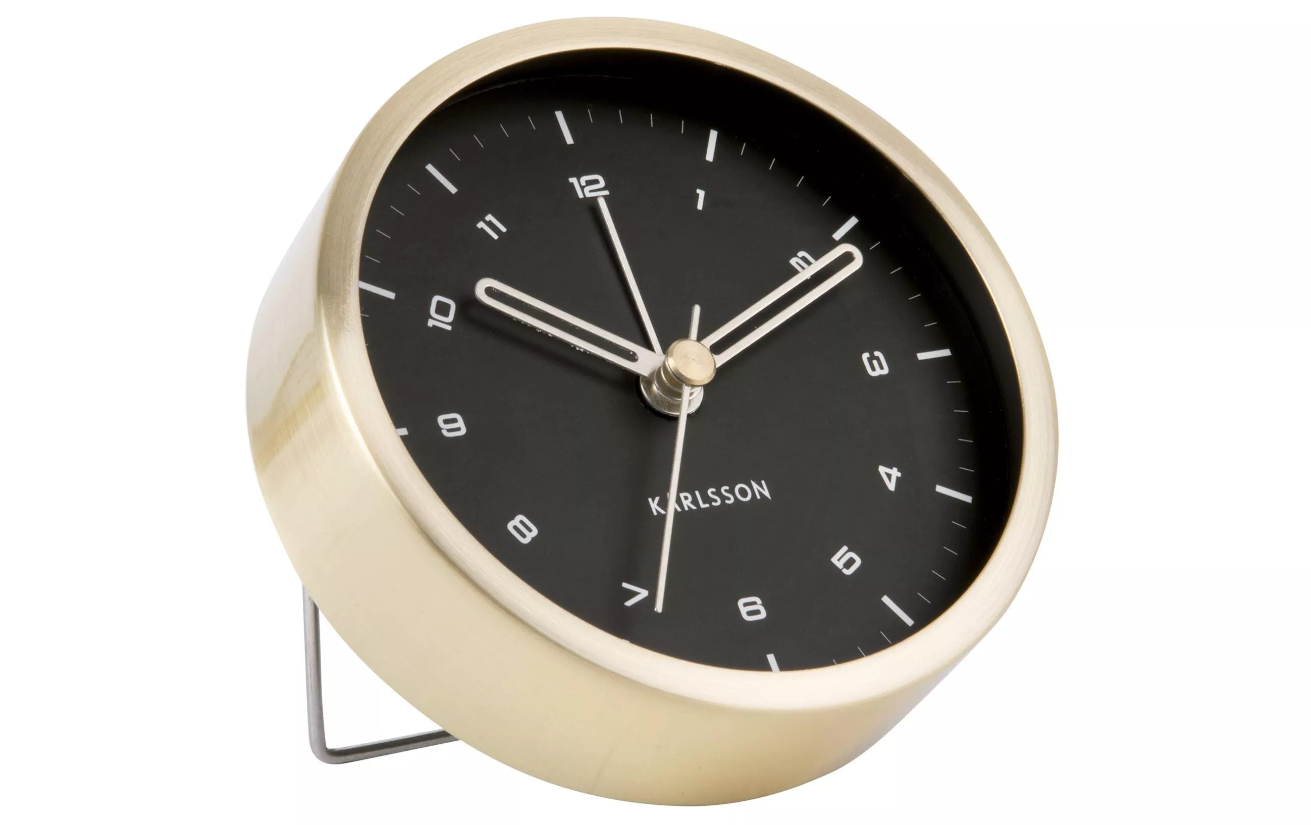 Classic Alarm Clock Tinge Gold, Nero