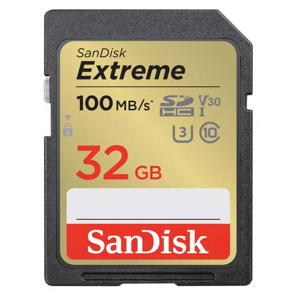 Extreme SDHC 32GB - 100MB/s, UHS-I, Class 3