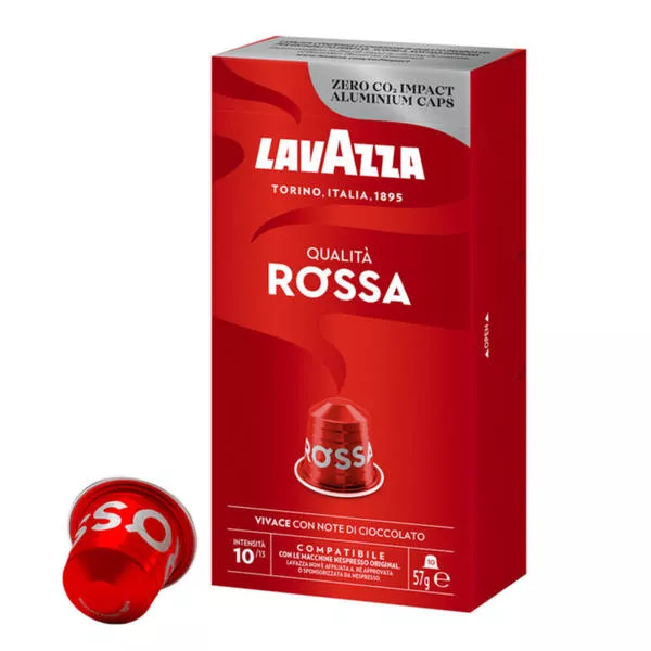Qualità Rossa Caffè Nespresso 30 Capsule in alluminio