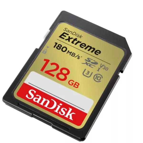 Extreme SDXC 128GB - 180MB/s, U3, UHS-I