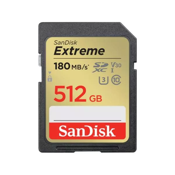 Extreme SDXC 512GB - 180MB/s, U3, UHS-I
